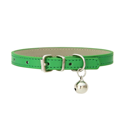 Dog Collar Pu Leather Collar Leash Pet Dog Collar Pet Supplies Cat Collar with Bells Dog Collar Chihuahua Dog Collar Cat Collar
