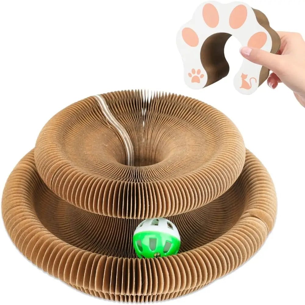 Cat Accordion Magic Organ Cat Scratching Board Cat Toy Ball Scratch Pad Cat Scratcher Kitty Kurlz Cat Toy