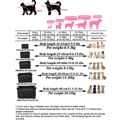 Bed Dog Cushion Summer Sofa Bed for Large Dog Car Mat Waterproof Blanket Washable Cat Bed Soft Mattress Pet