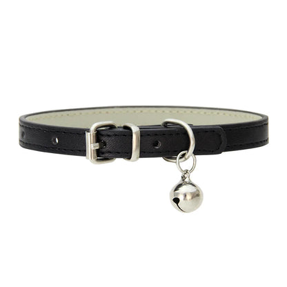 Dog Collar Pu Leather Collar Leash Pet Dog Collar Pet Supplies Cat Collar with Bells Dog Collar Chihuahua Dog Collar Cat Collar