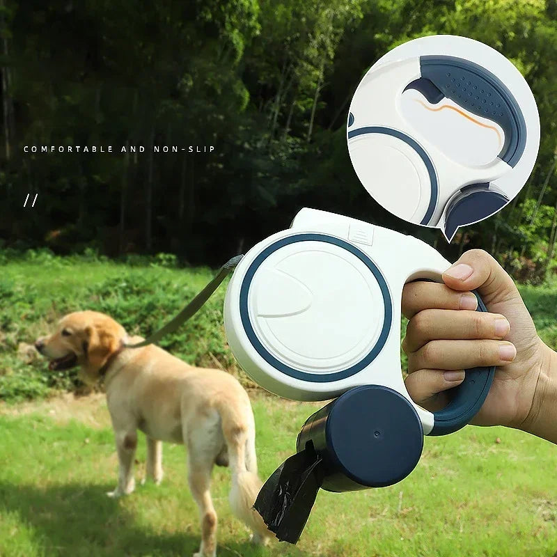 5M LED Dog Leash Automatic Telescopic Dual-Color Dog Leash Dog Walking Pet Supplies Beautiful Fashionable and Multi-Color
