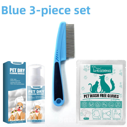 Waterless Cat Dog Shampoo No Rinse Dogs Cats Cleaning Mousse Pet Grooming Supplies for Safe Bathless Cleaning Odor Eliminator