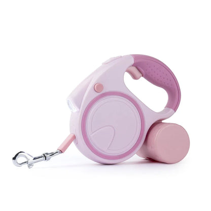 5M LED Dog Leash Automatic Telescopic Dual-Color Dog Leash Dog Walking Pet Supplies Beautiful Fashionable and Multi-Color