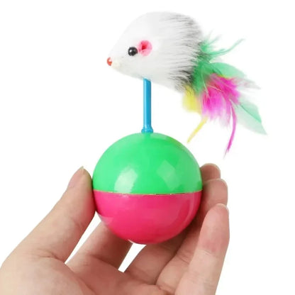New Cat Toys Set Mouse Not Tumbler Fun Teasing Cats and Dogs Self High Toys Pet Supplies Set of Toys Teasing Cat Toys