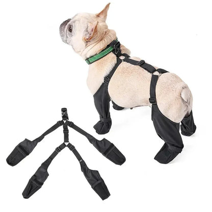 Waterproof Dog Shoes Adjustable Dog Boots Pet Breathbale Shoes for Outdoor Walking Soft French Bulldog Shoes Pet Paws Protector