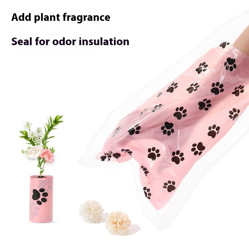 Intensification Pet Biodegradable Trash Bag Dog Poop Bags Bulk Biobase Scented Poo Bag Degradable Cat Waste Bags Dog Poop