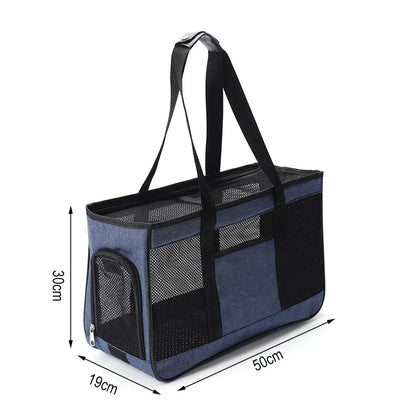 Dog Carrier Bag Soft Side Backpack Cat Pet Carriers Dog Travel Bags Collapsible Travel Pet Outing Bag