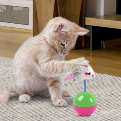 New Cat Toys Set Mouse Not Tumbler Fun Teasing Cats and Dogs Self High Toys Pet Supplies Set of Toys Teasing Cat Toys