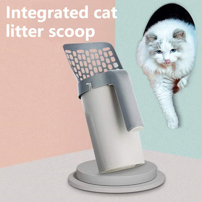 Cat Litter Shovel Cat Litter Shovel Two-In-One Disposable Portable Cat Litter Shovel Large Capacity Cat Cleaning Supplies 2022