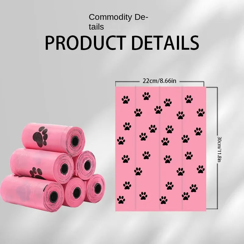 Intensification Pet Biodegradable Trash Bag Dog Poop Bags Bulk Biobase Scented Poo Bag Degradable Cat Waste Bags Dog Poop