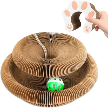 Cat Accordion Magic Organ Cat Scratching Board Cat Toy Ball Scratch Pad Cat Scratcher Kitty Kurlz Cat Toy