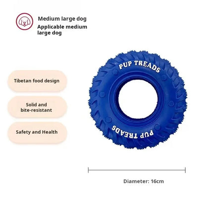 Pet Dog Toys Bite Resistant Rubber Tires, Border Herding Interactive Training Grinding Teeth Teeth Gnawing Large Dog Toys